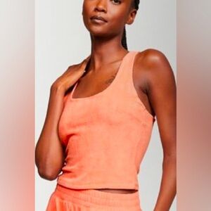 Victorias Secret On Point Terry Top in Peachy Pink NWT size XL